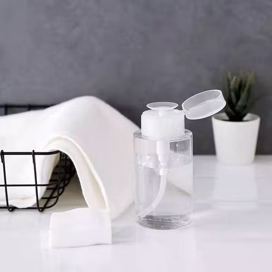Klare Flüssigkeitspresse, Pumpspenderflasche, Kosmetik-Toner-Flasche, Make-up-Nagellack-Entferner-Flasche